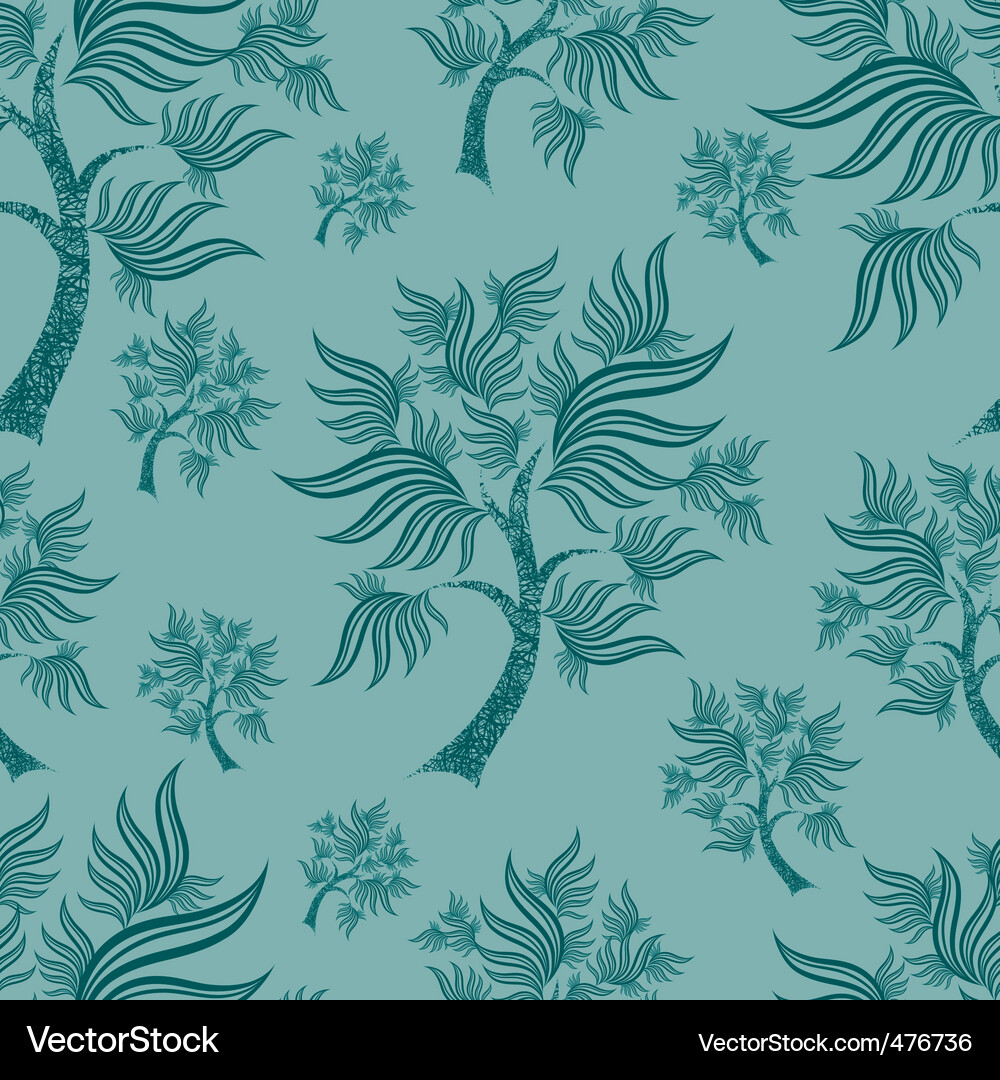 Seamless pattern from trees Vector Image