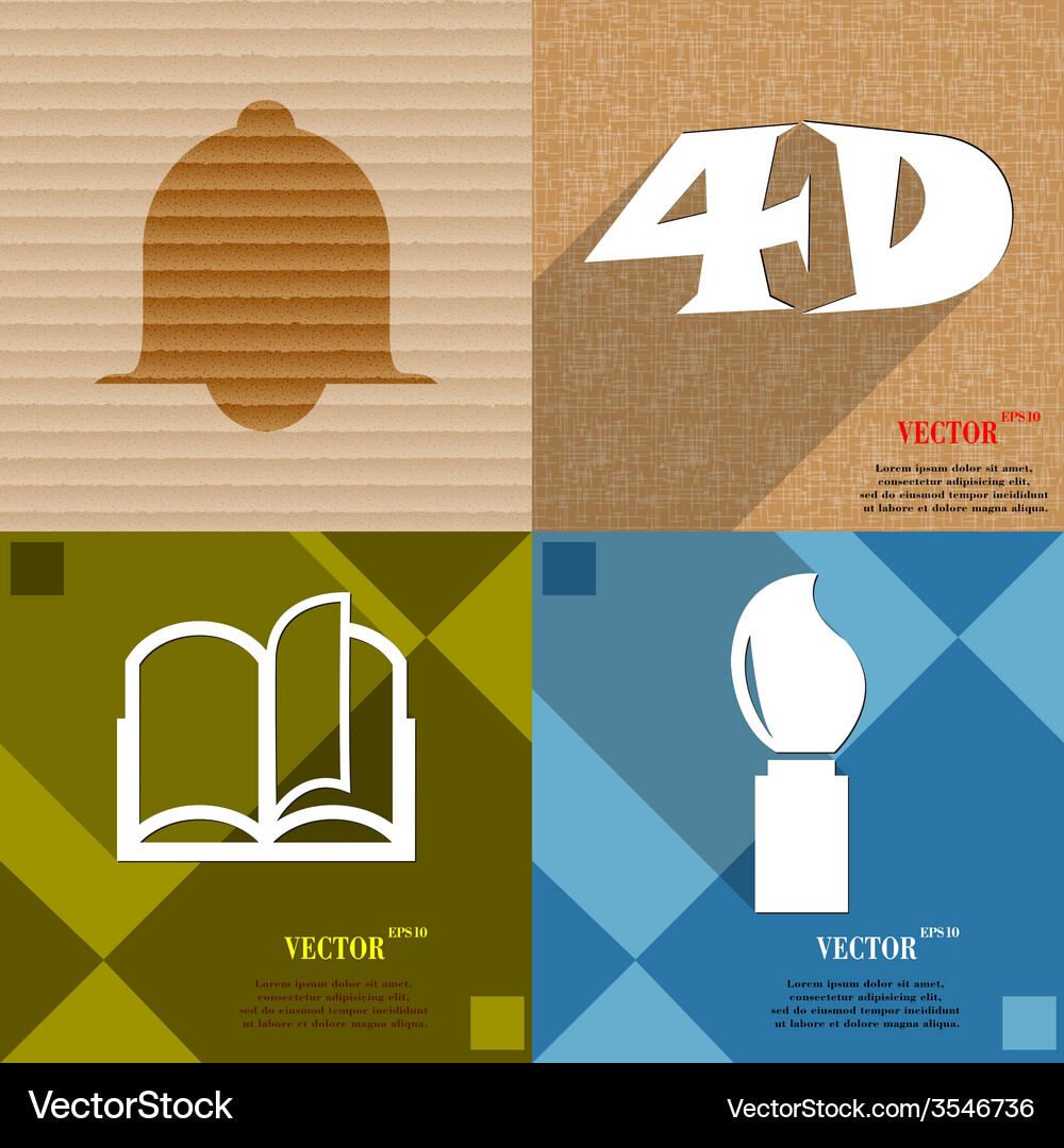 Set of abstract backgrounds with different web Vector Image