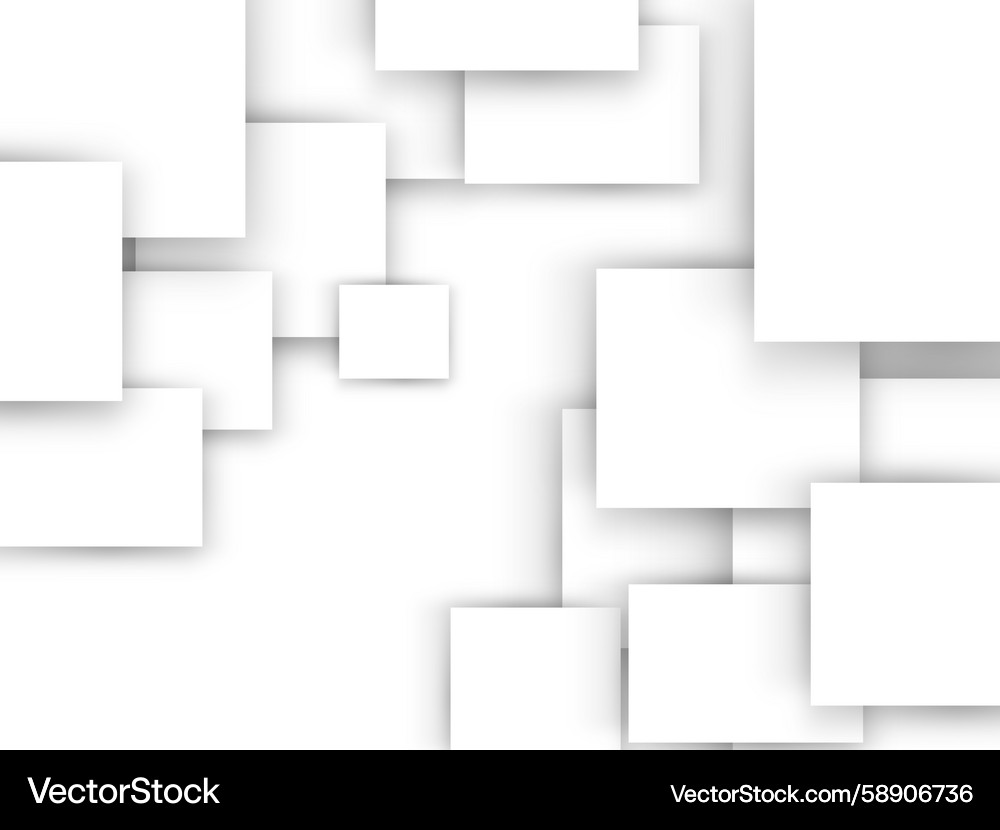 White Paper Square Frame Background Vector Image