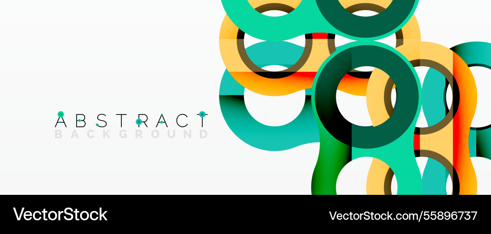 Abstract circle element composition Vector Image