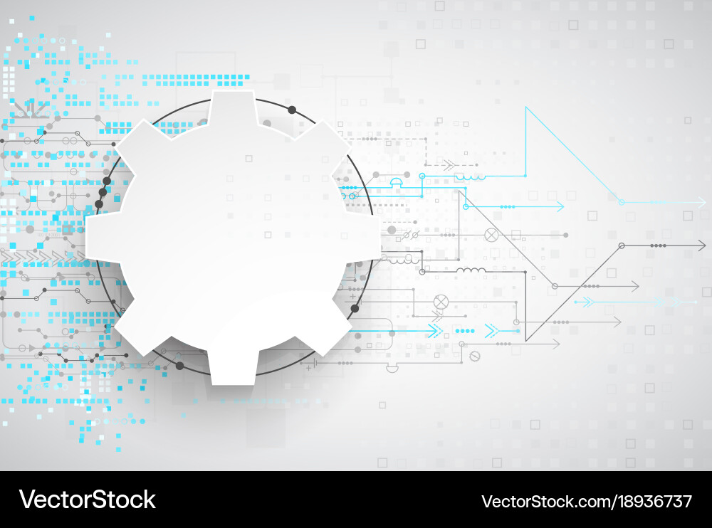 Abstract technological background structure Vector Image