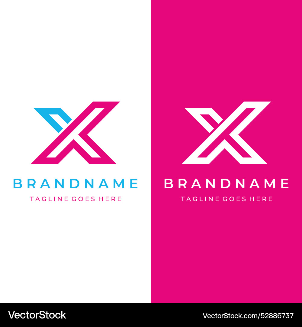 Creative design abstract logo element initial Vector Image