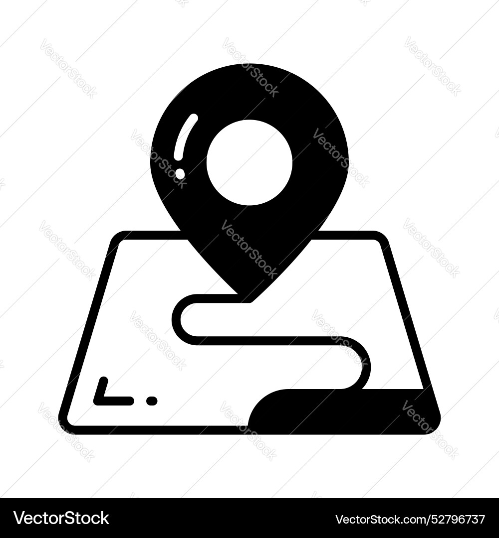 Visually perfect icon of location map editable Vector Image