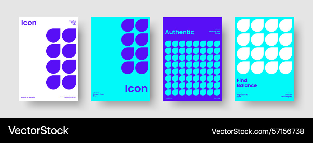 Abstract report template modern flyer layout Vector Image