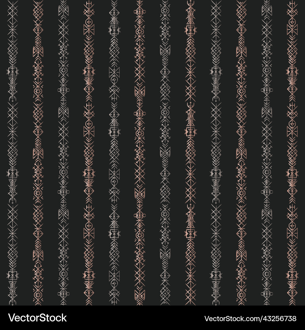 Ancient Nordic Rune Pattern vector image