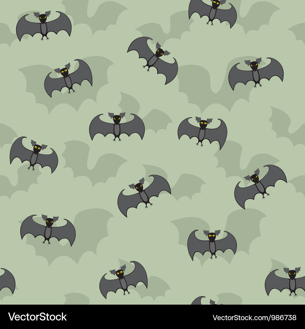 Bat Pattern Seamless Vector Image