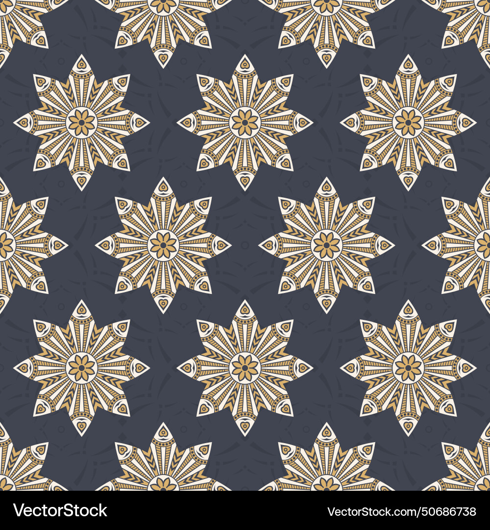 Seamless color pattern with mandala abstract Seamless color pattern with mandala abstract vector image