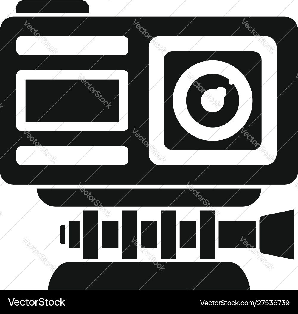 Adventure action camera icon simple style Adventure action camera icon simple style vector image