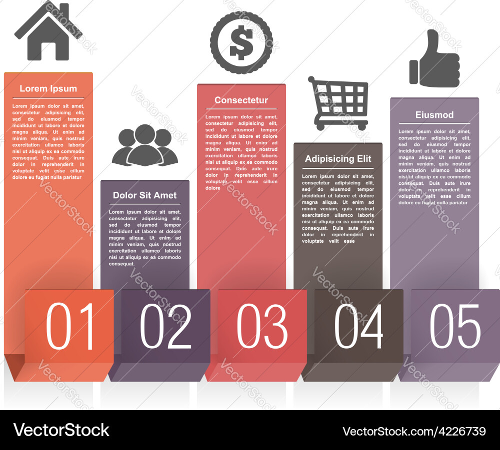 Chart template Royalty Free Vector Image - VectorStock