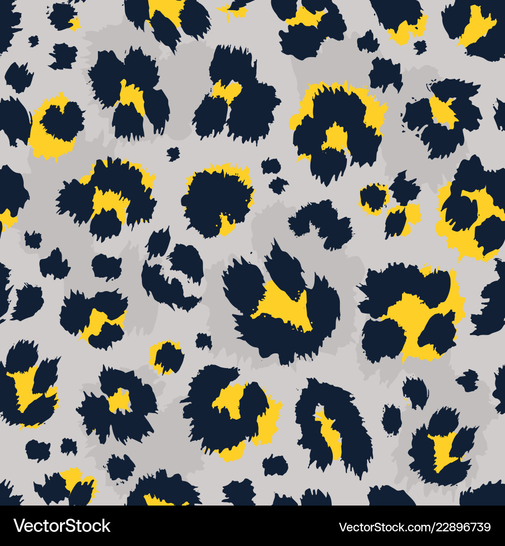 Leopard Print Seamless Pattern vector image