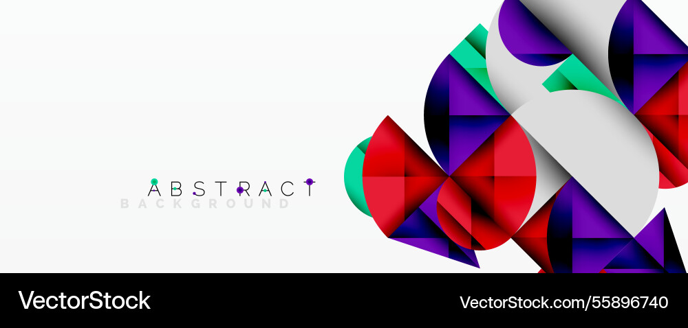 Abstract geometric design with intersecting Vector Image