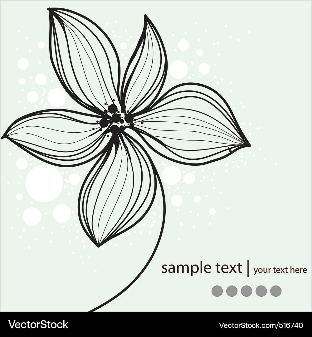 Blumen Hintergrund Vektorbild