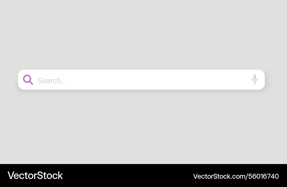 Browser search bar web page internet Browser search bar web page internet vector image
