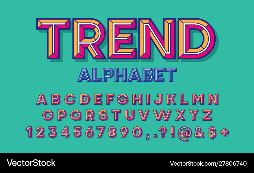 Chisel font Chisel font vector image