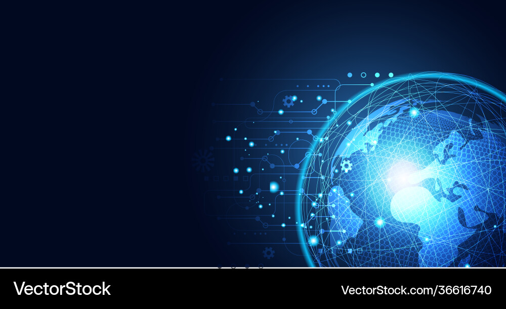 Global Network Connection vector image