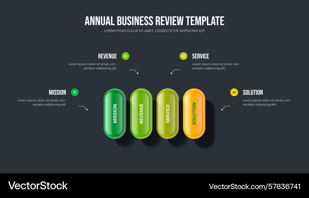 Digital development slide template visual Vector Image