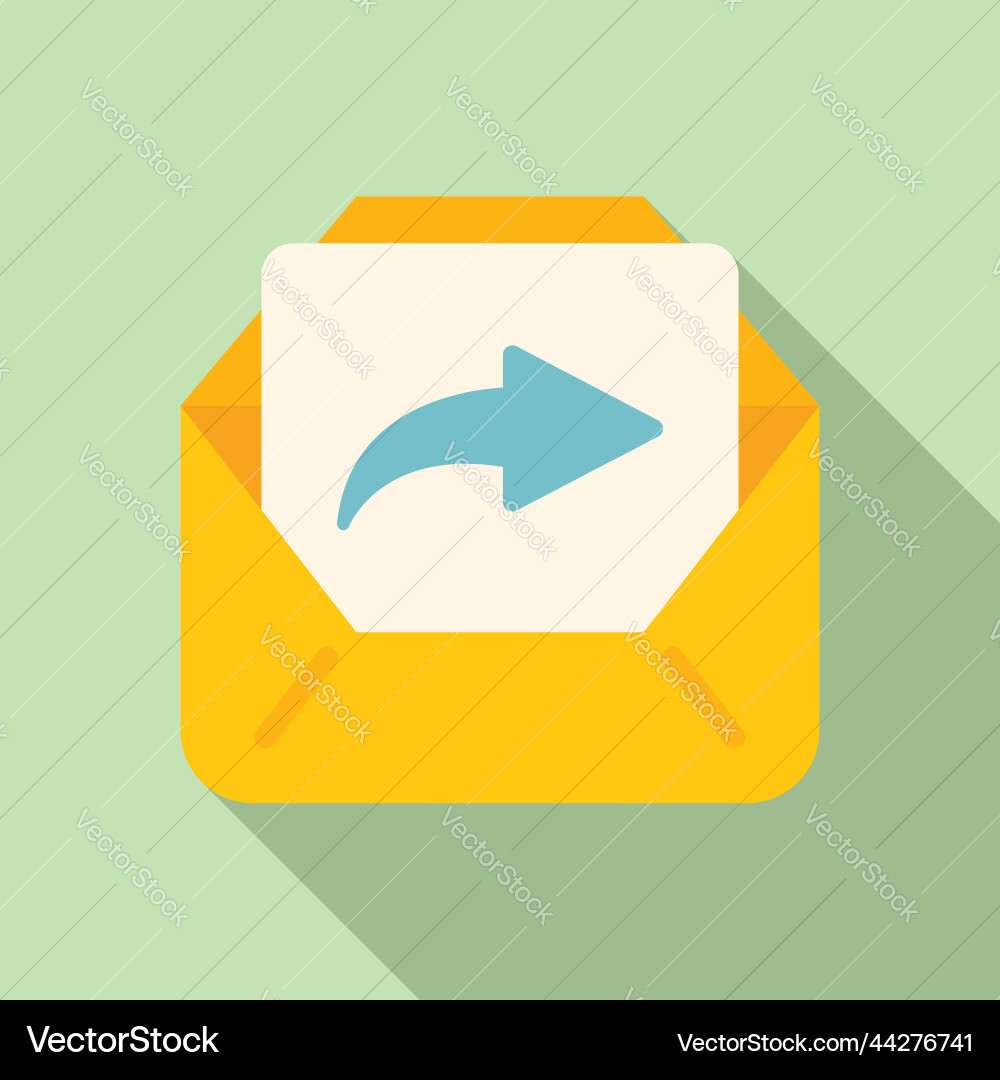 Mail report icon flat analysis chart Mail report icon flat analysis chart vector image