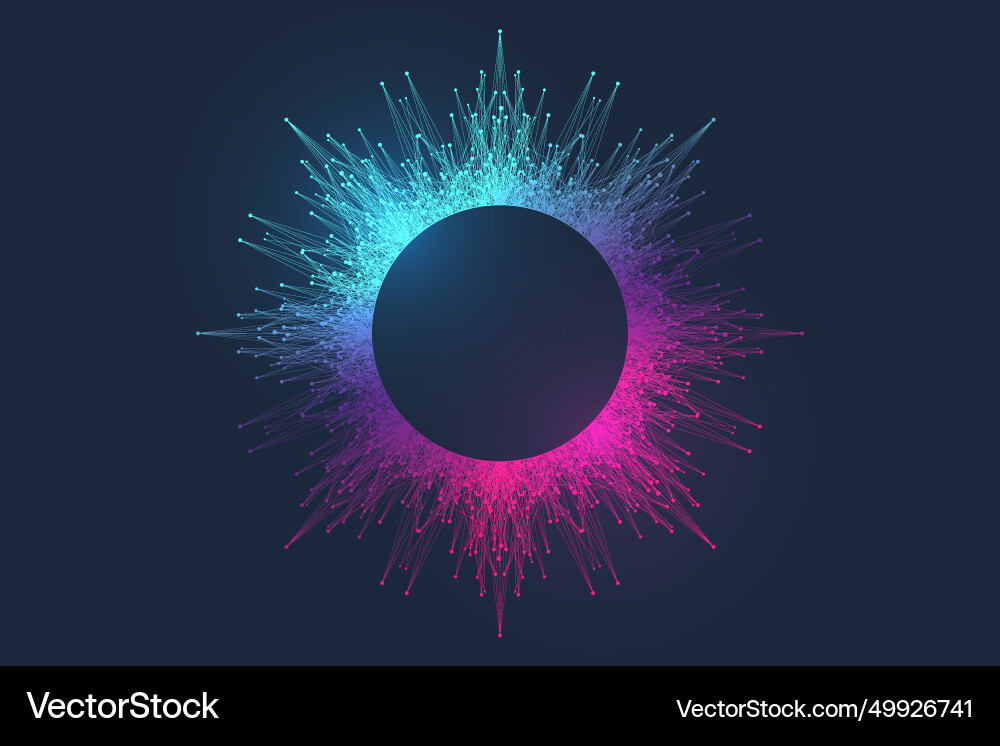 Quantum computing idea design element concept Quantum computing idea design element concept vector image