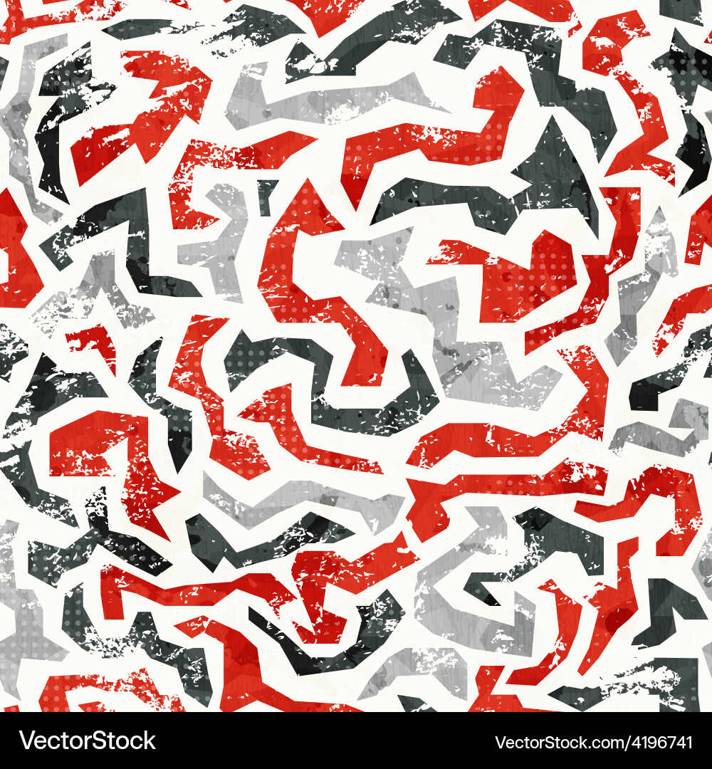 Urban seamless pattern with grunge effect Vector Image