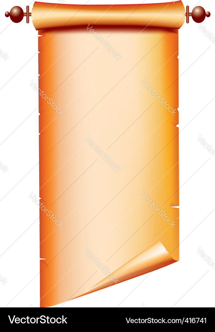 Vintage Scroll Paper Background Vector Image
