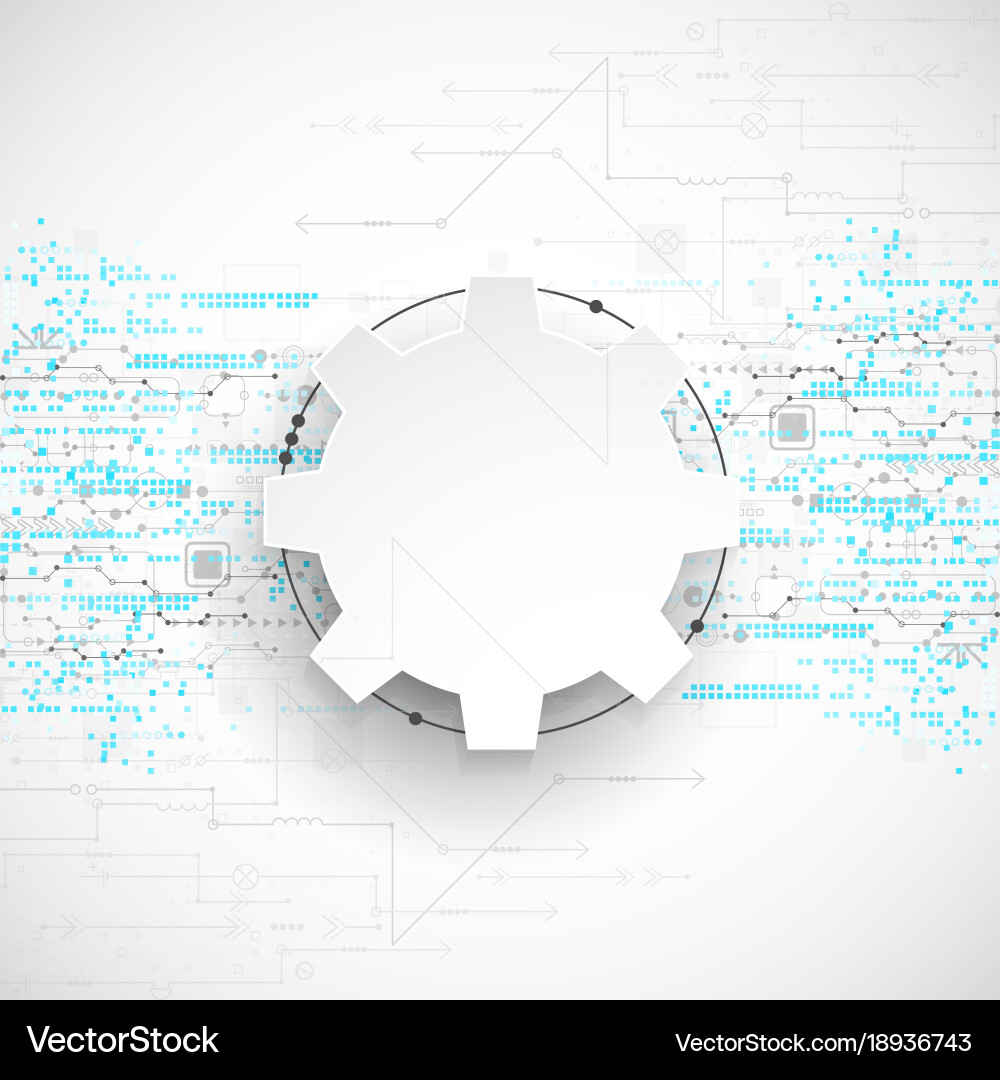 Abstract Technological Grid Background vector image