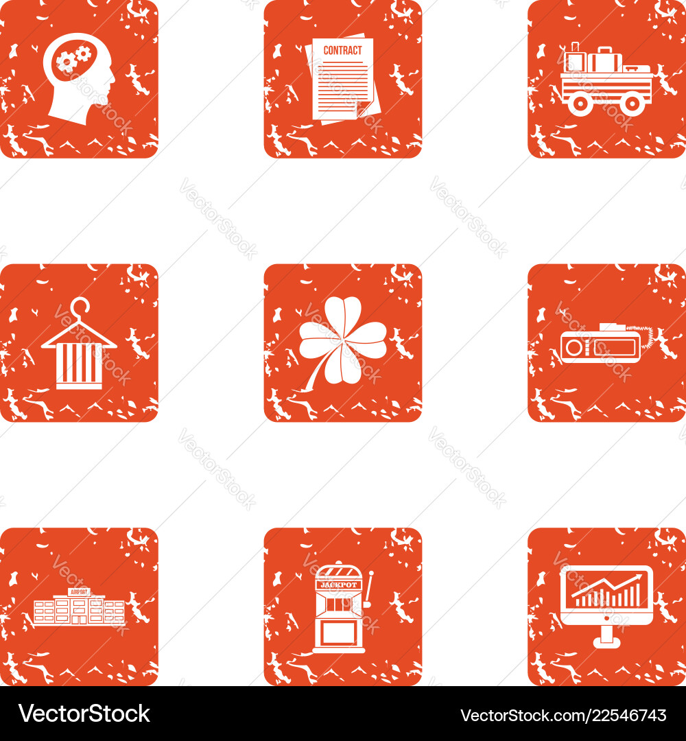 Technical documentation icons set grunge style Technical documentation icons set grunge style vector image