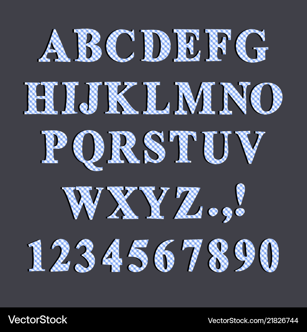 Decorative font set Vector Image