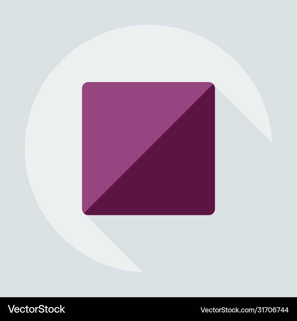 Flat modern design with shadow icon player vector image