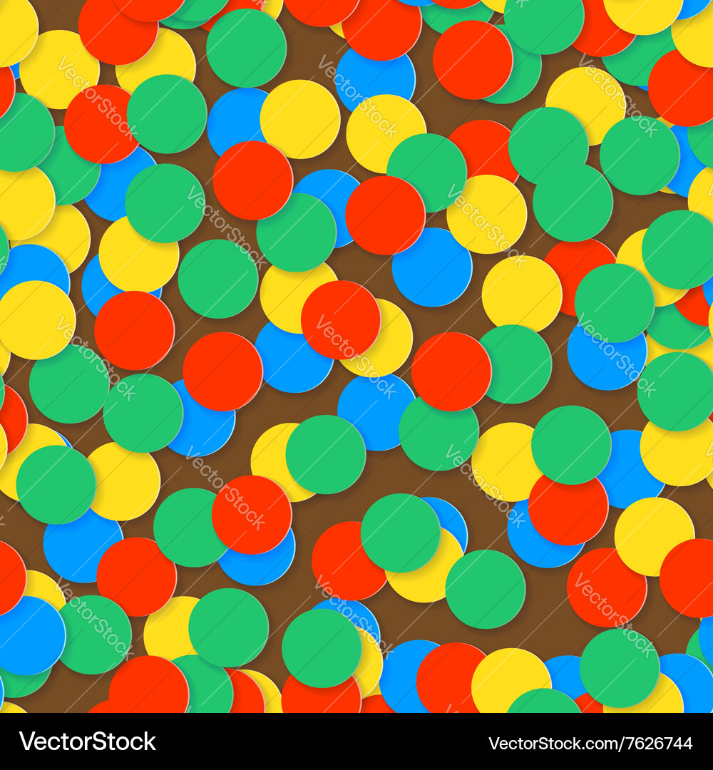 Seamless pattern with colorful confetti Vector Image