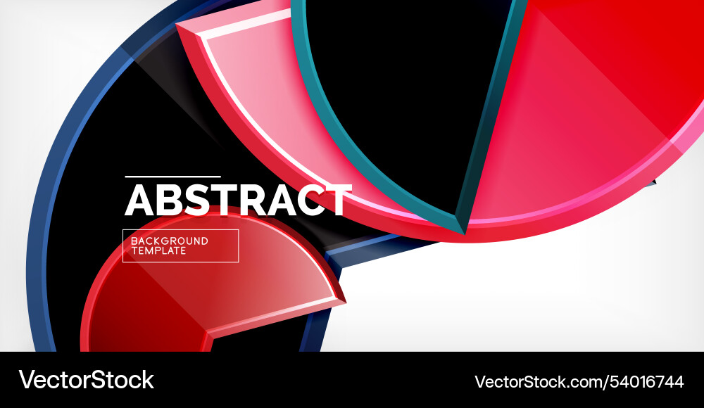 Trendy round shapes with triangular angle design Trendy round shapes with triangular angle design Vector Image