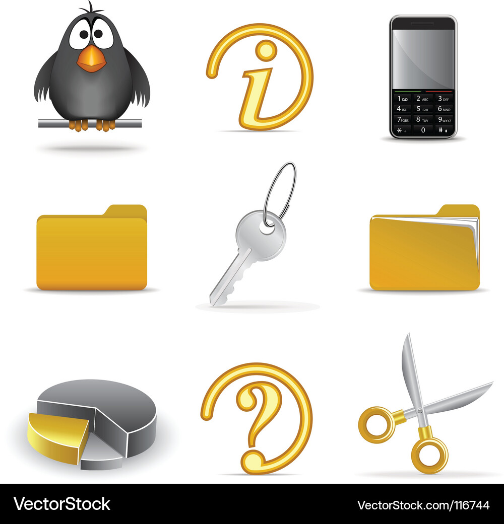 Web Icons - Key Collection Vector Image