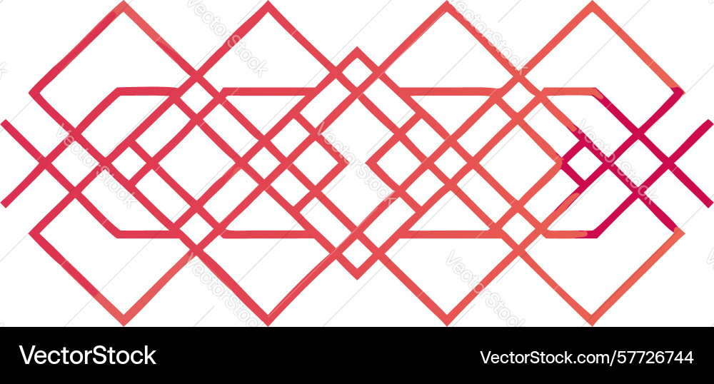Woven geometric pattern with subtle lines vector image