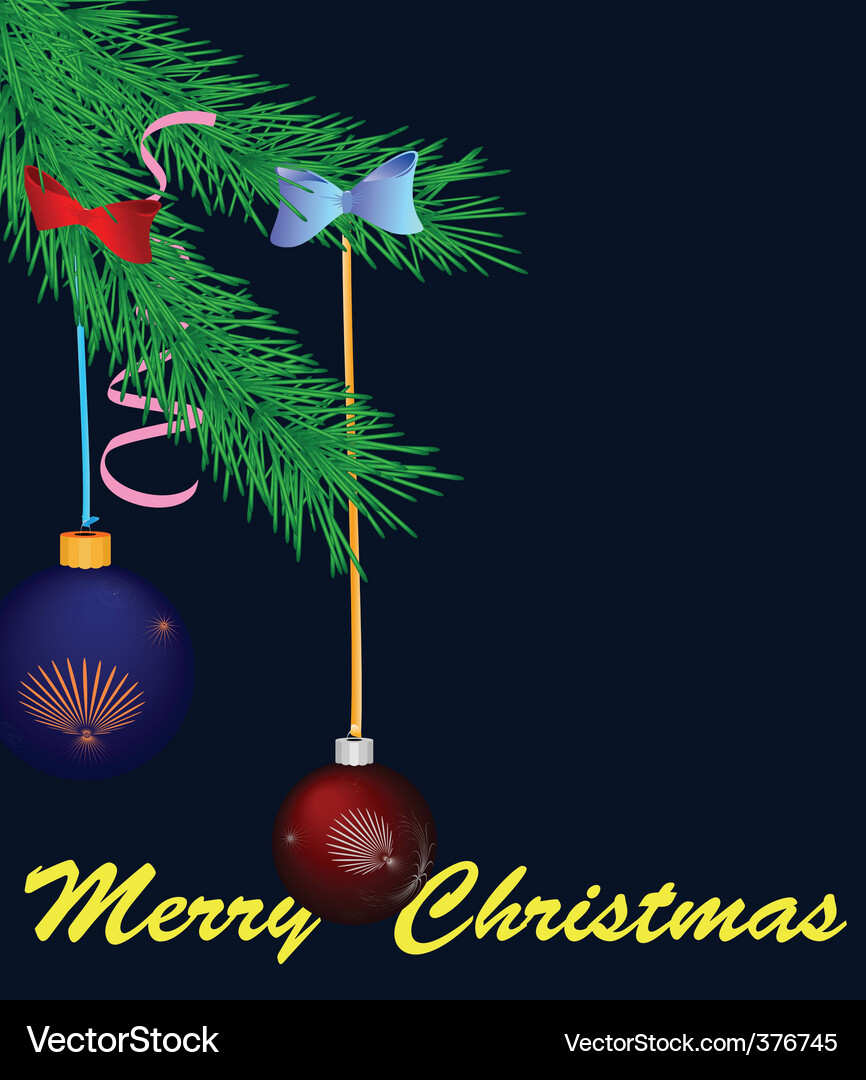 Christmas pine Vector Image