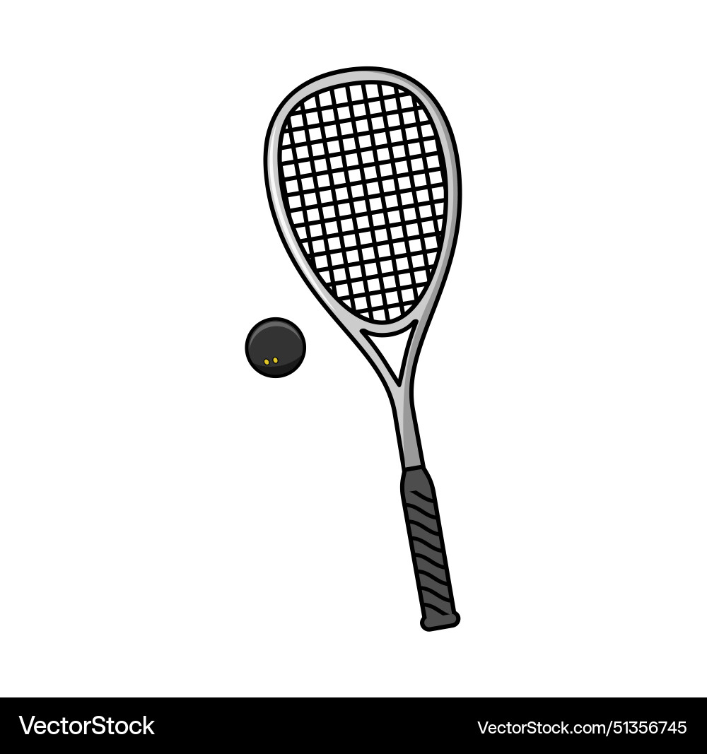 Squash racket design Vector Image
