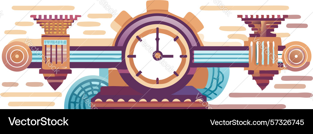 Time chain link sequential process and continuous vector image