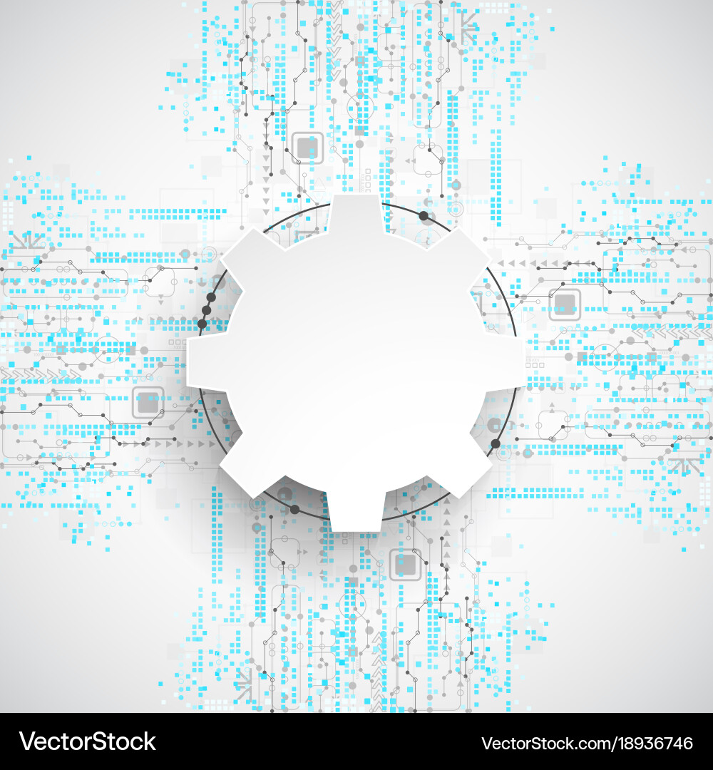 Abstract technological background structure vector image