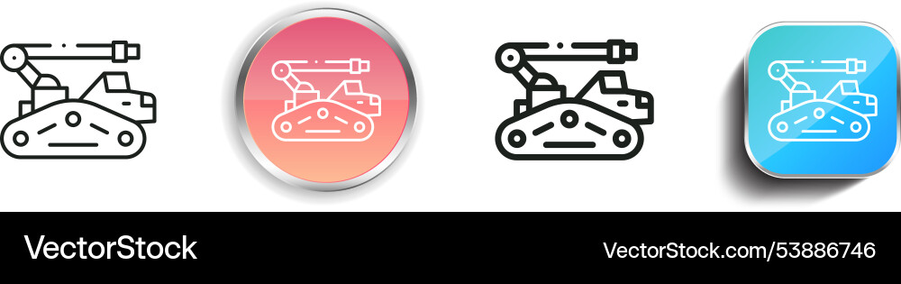 Firefighter icon thin linear regular and button Firefighter icon thin linear regular and button Vector Image