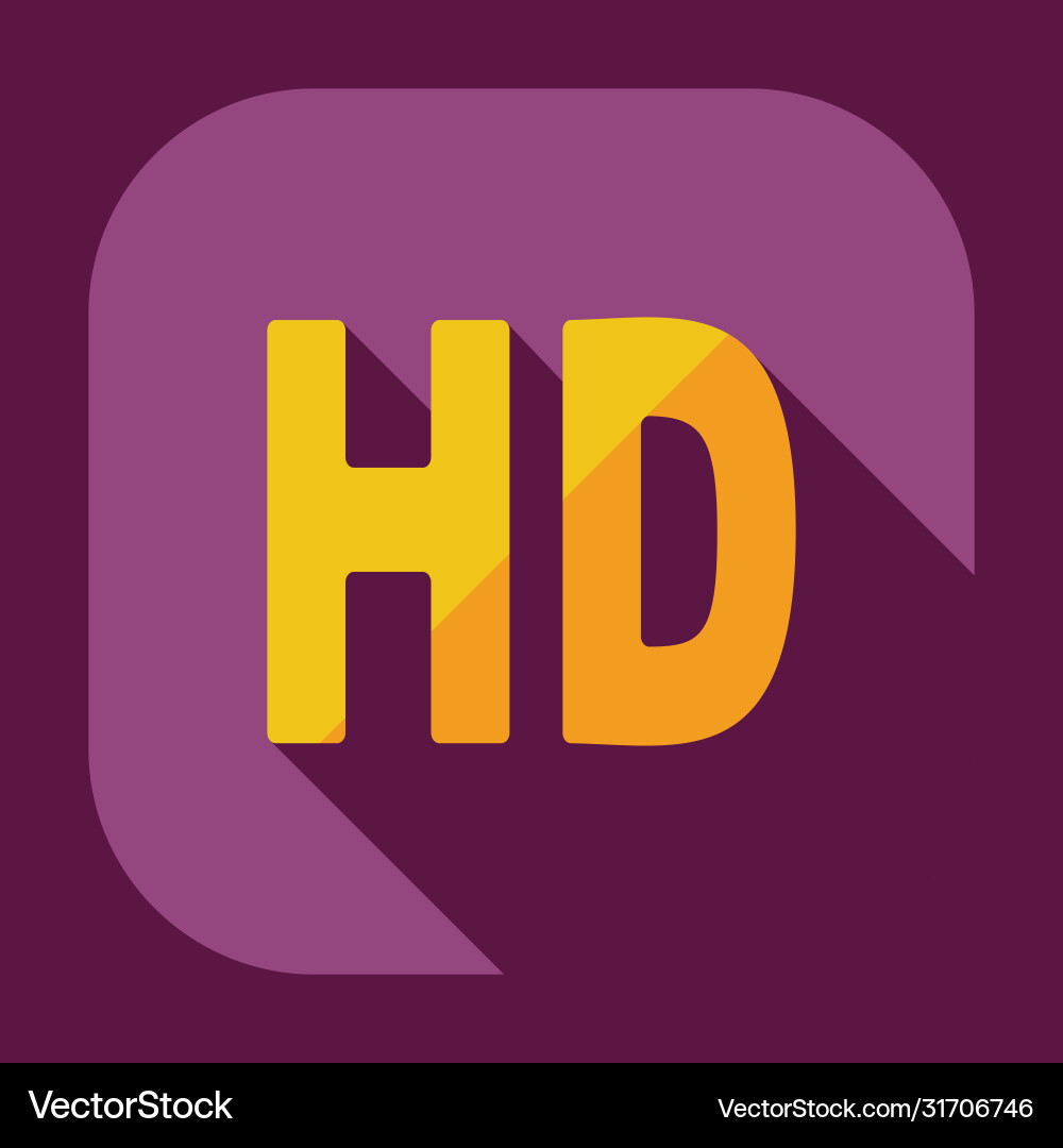 Flat modern design with shadow icon player vector image