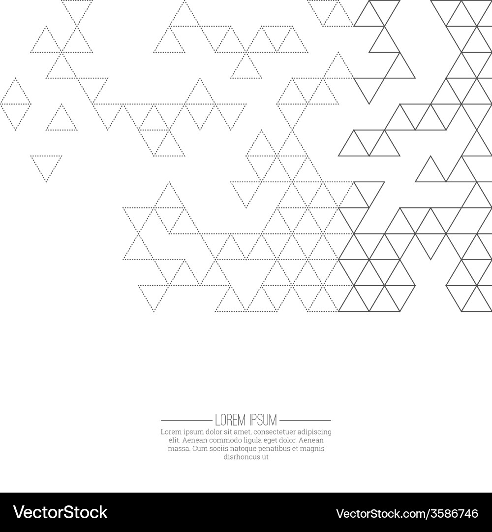 Geometric Triangle Pattern vector image