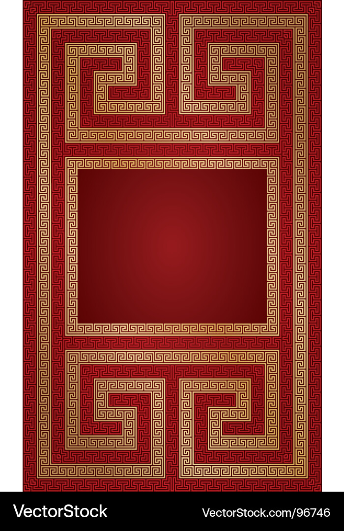 Greek Key Pattern Background Vector Image