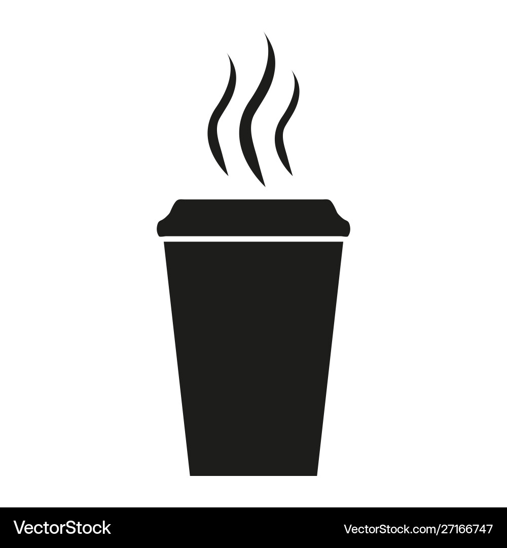Coffee paper cup icon Royalty Free Vector Image