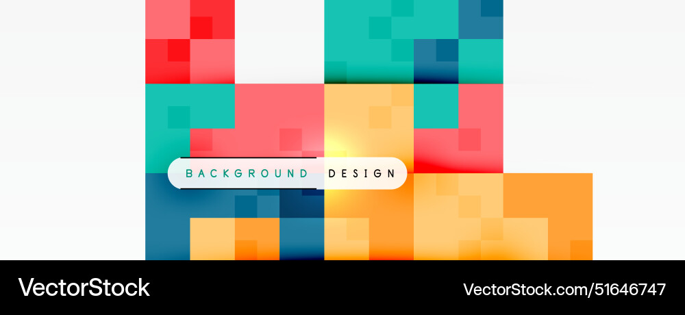 Dynamic colorful squares background Dynamic colorful squares background Vector Image