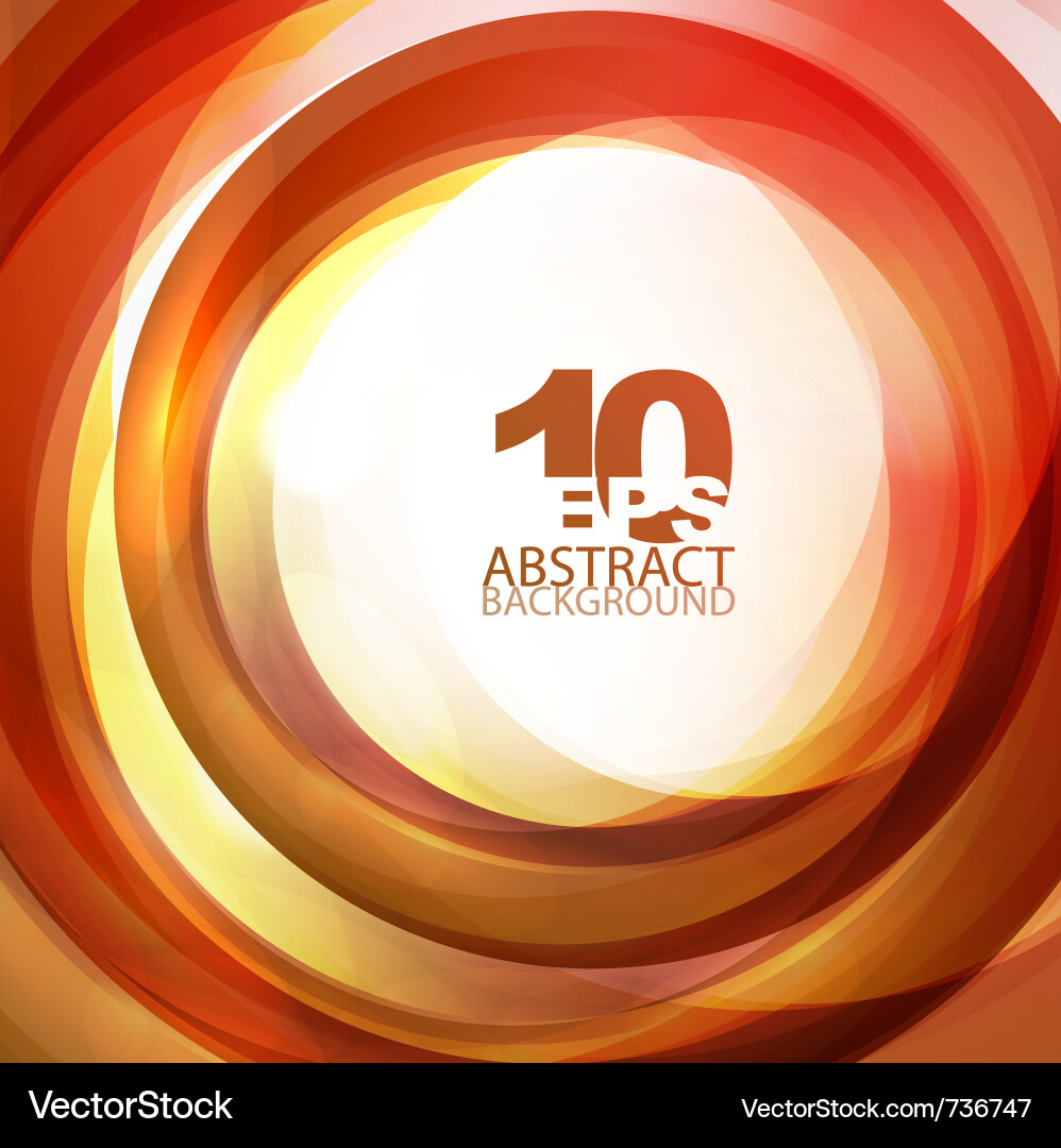 Dynamic Orange Swirl Background Vector Image
