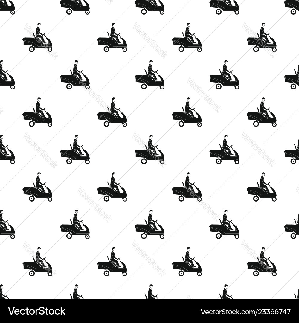 Man at grass machine pattern seamless Man at grass machine pattern seamless Vector Image