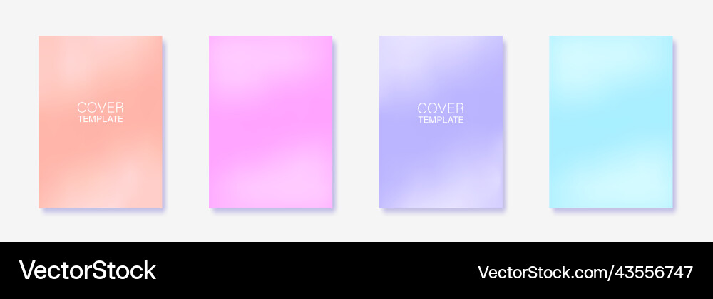 Set of gradient backgrounds for branding Set of gradient backgrounds for branding vector image