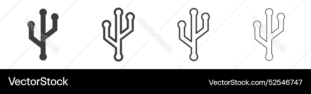 Version control icon set on white background Version control icon set on white background vector image