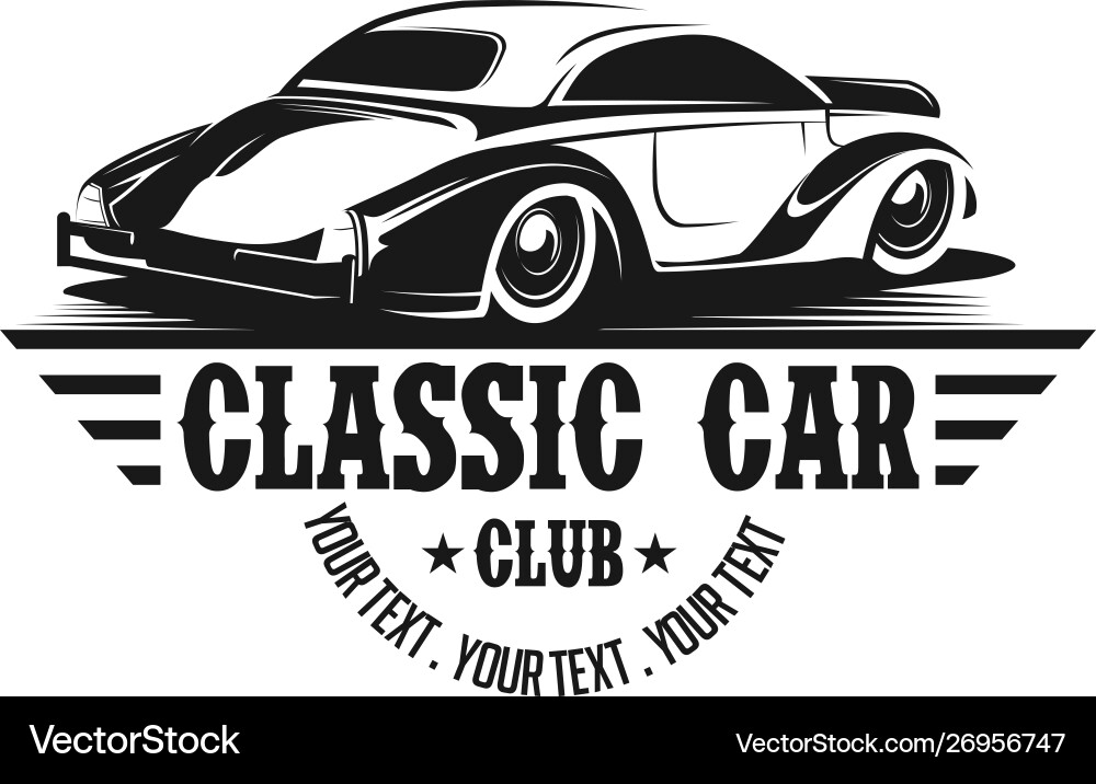 Vintage Automobile Logo Vector Image