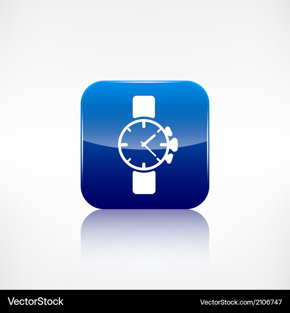 Watchclock iconapplication button Vector Image