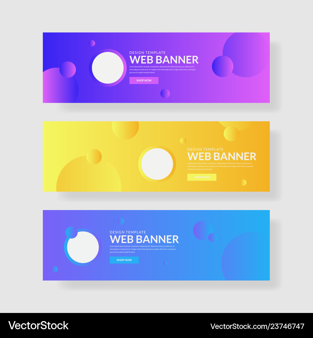 Website Header Template vector image