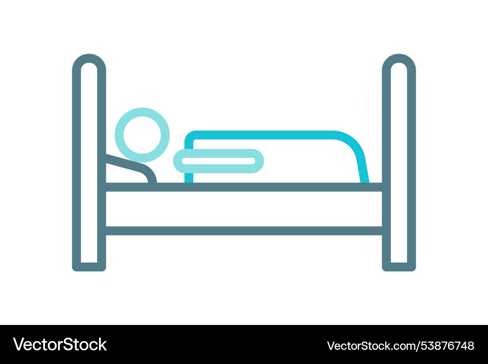 Patient icon line style related Patient icon line style related vector image